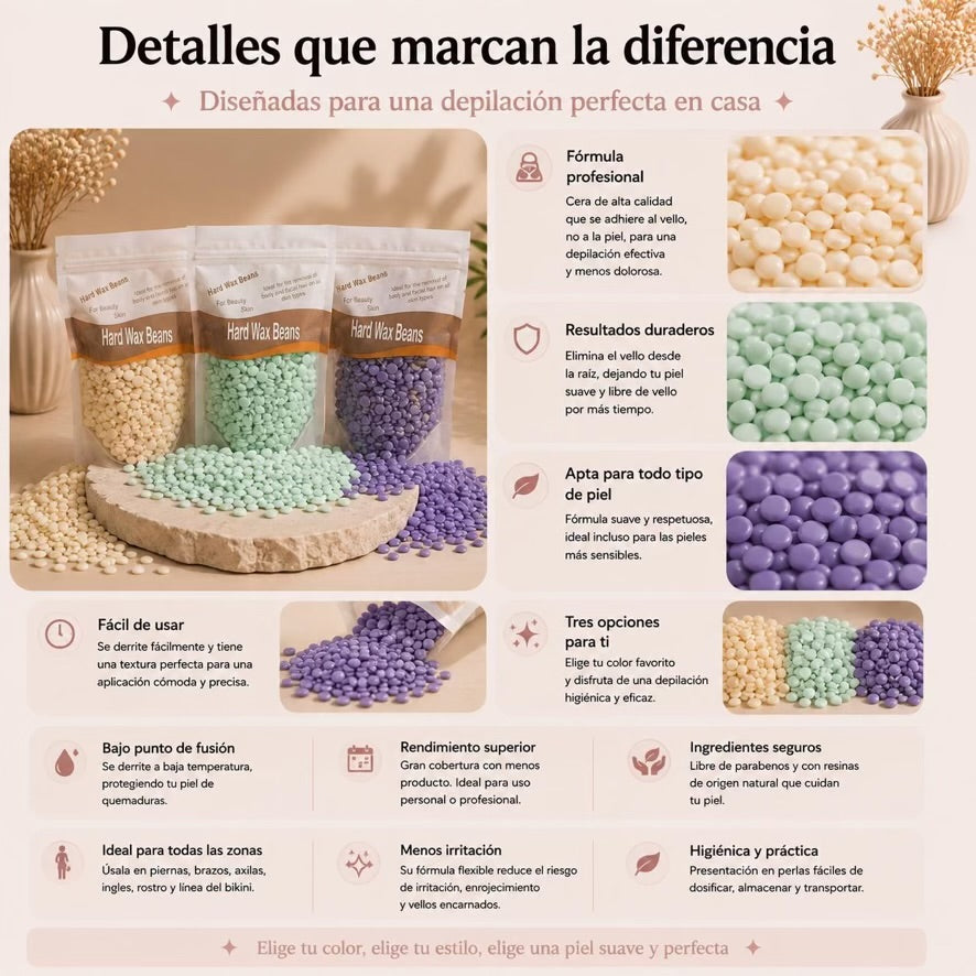 Perlas de Cera Depilatoria