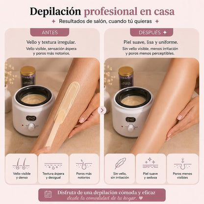 Kit de Depilación con Cera Profesional