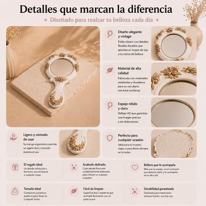 Espejo de Maquillaje Vintage