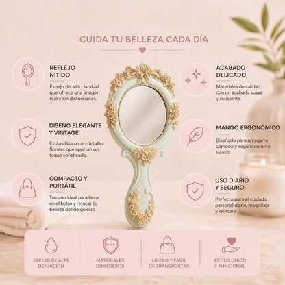 Espejo de Maquillaje Vintage
