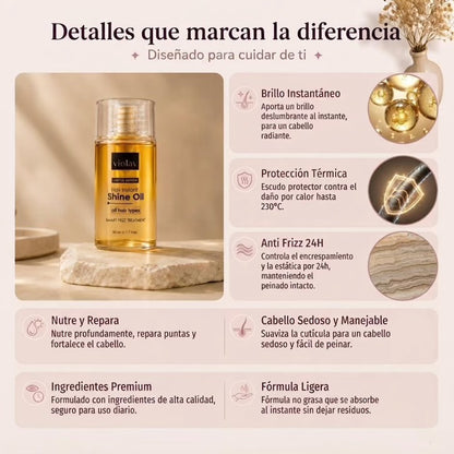 Aceite Protector Térmico Antifrizz para el Cabello