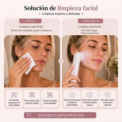 Limpiador Facial Eléctrico Pure Glow