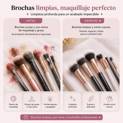 Limpiador Eléctrico de Brochas de Maquillaje