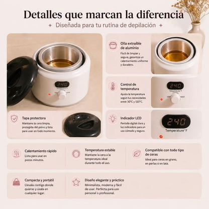 Kit de Depilación con Cera Profesional