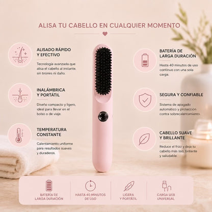 Peine Moldeador Inalámbrico 2 en 1