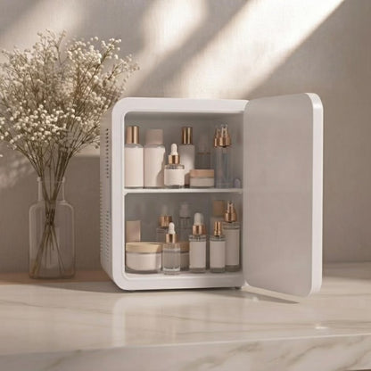 Mini Nevera 8L para Cosméticos con Espejo LED