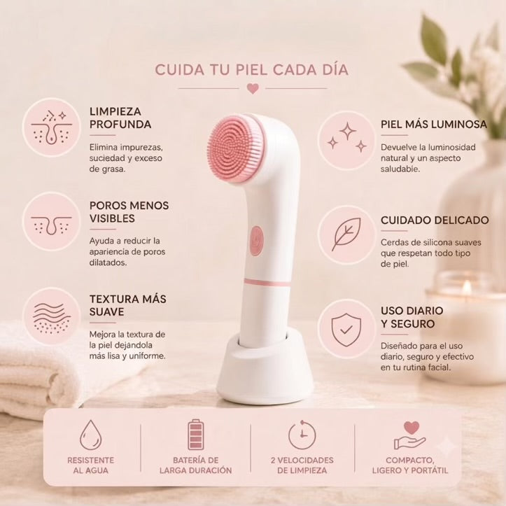Limpiador Facial Eléctrico Pure Glow
