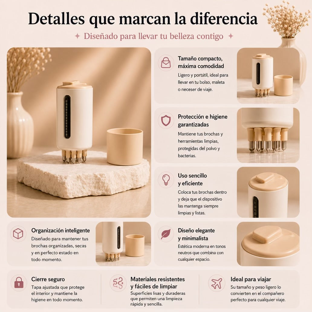 Masajeador capilar eléctrico con aplicador de sérum de Costelya, diseño ergonómico y portátil
