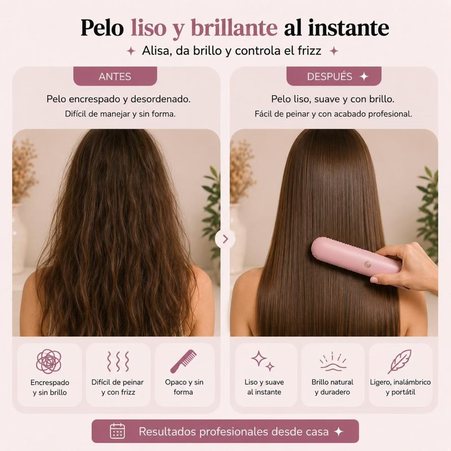 Peine Moldeador Inalámbrico 2 en 1