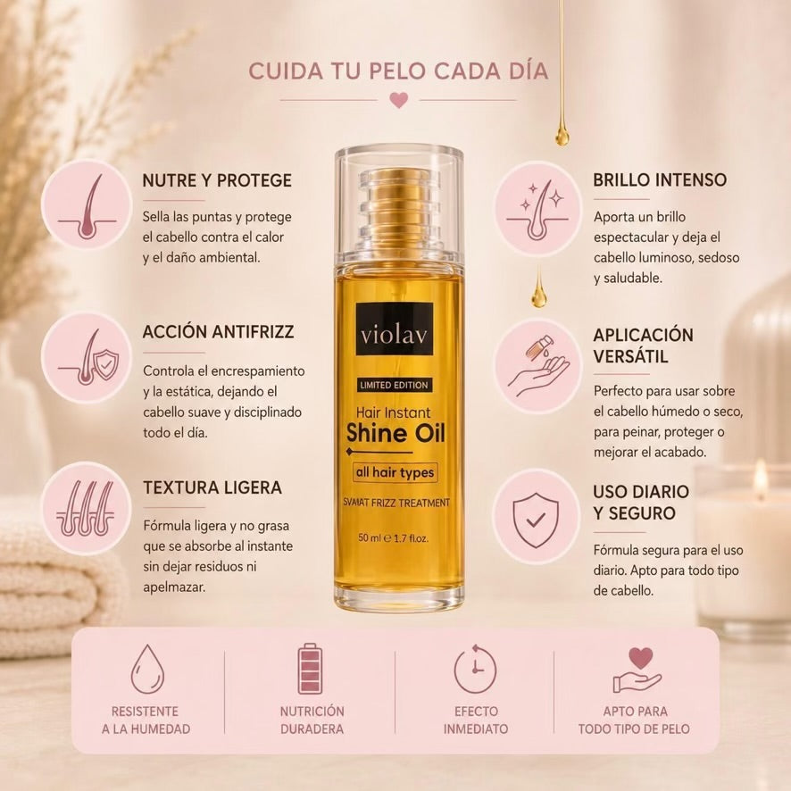 Aceite Protector Térmico Antifrizz para el Cabello