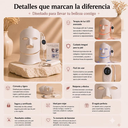 Máscara LED para el Cuidado de la Piel